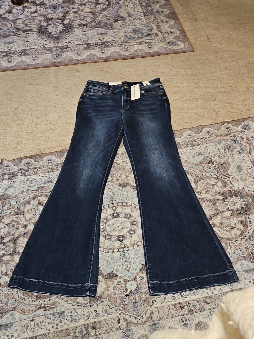 Judy Blue Deep Indigo High-Rise Flare Jeans